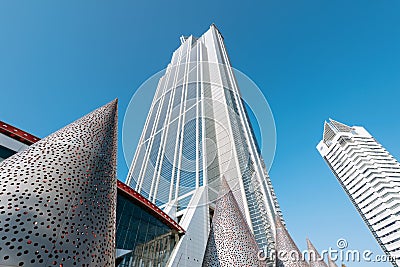 Osaka Prefectural Government Sakishima Building, or Cosmo Tower, Editorial Stock Photo